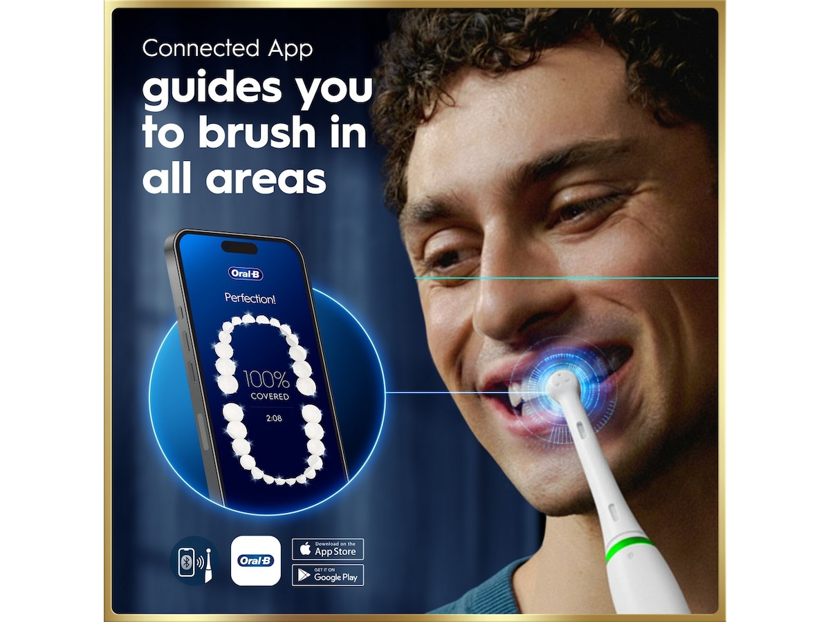 Oral-B iO9 elektrisk tannbørste (hvit) Tannbørstehoder