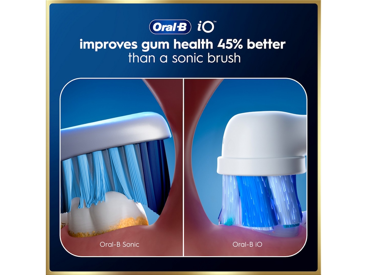 Oral-B iO9 elektrisk tannbørste (hvit) Tannbørstehoder