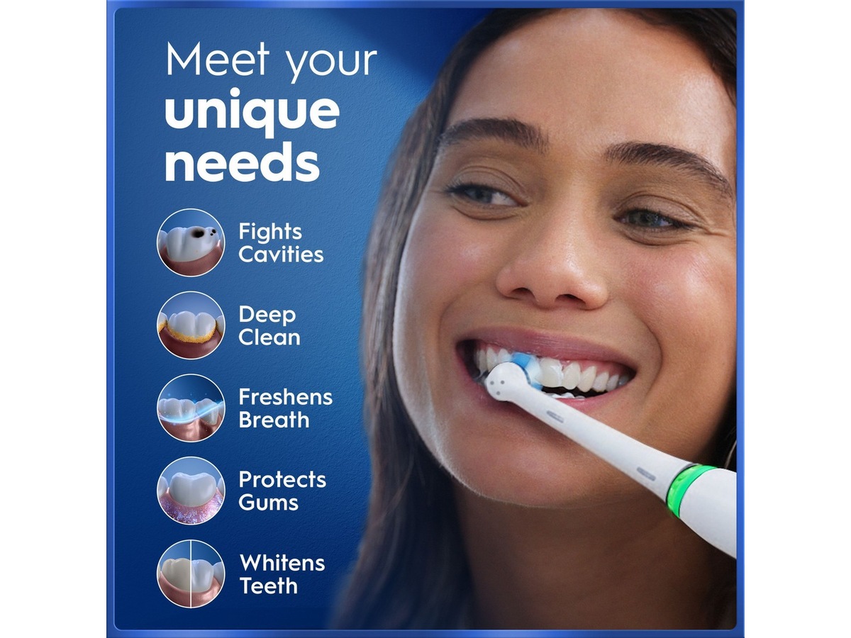 Oral-B iO5 elektrisk tannbørste (hvit) Tannbørstehoder