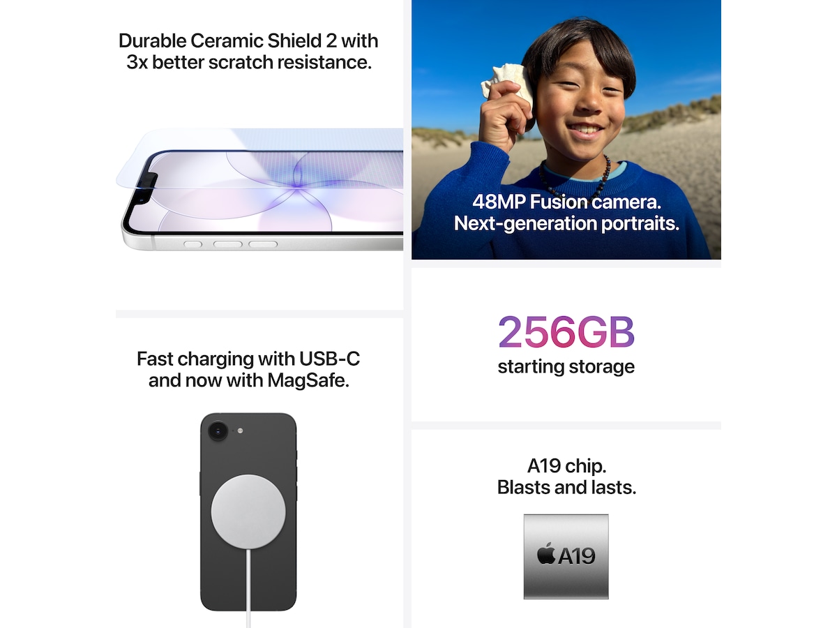 iPhone 17e 512GB (hvit) Mobiltelefoner