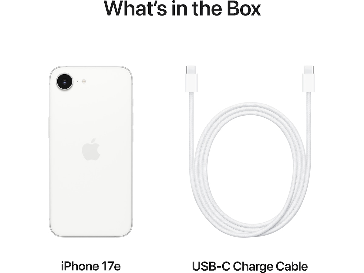 iPhone 17e 256GB (hvit) Mobiltelefoner