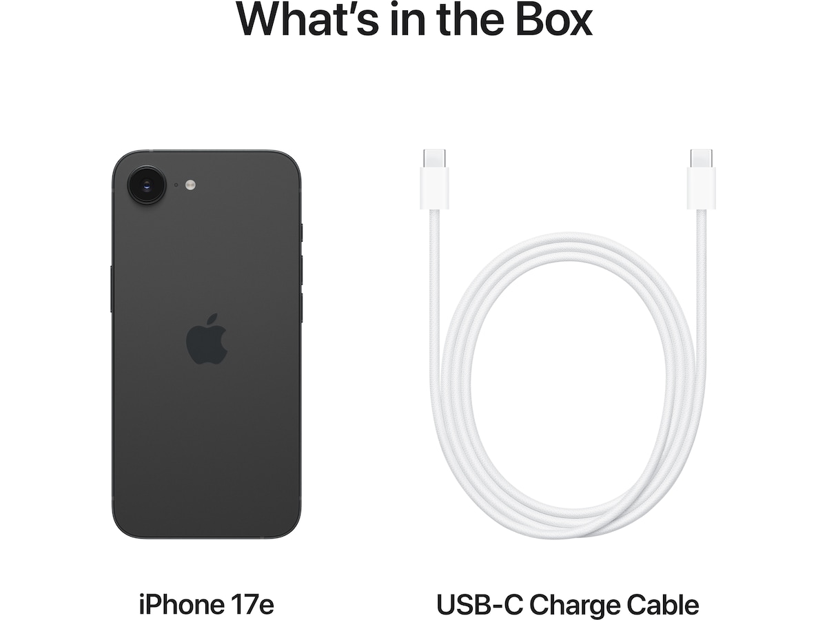 iPhone 17e 256GB (sort) Mobiltelefoner