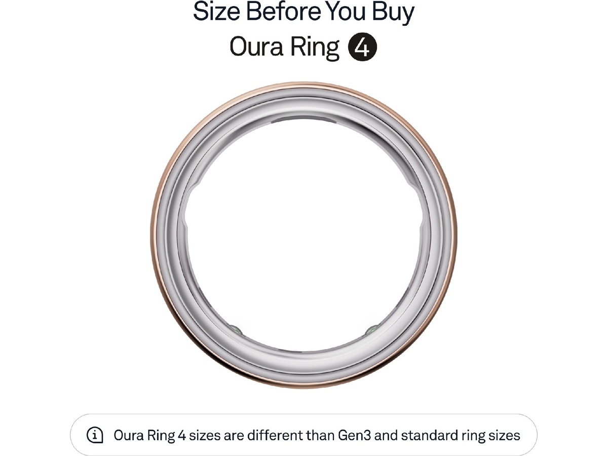 Oura Ring 4 Smart Ring str. 5 (rosegull) -B-Grade Demo tilbehør til mobiler & klokker