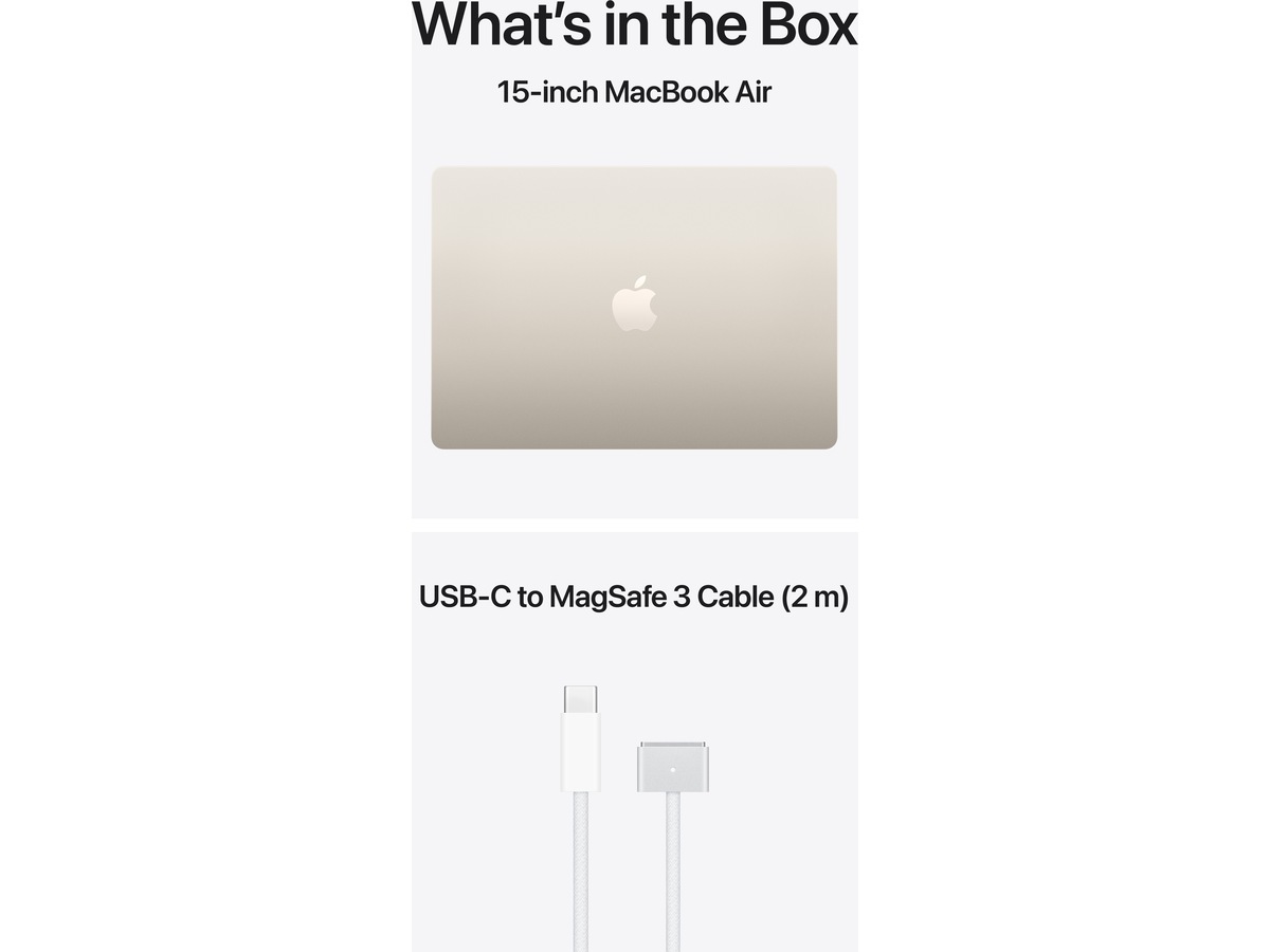 MacBook Air 15" M5 (2026) 1TB (stjerneskinn) PC - Bærbar / laptop