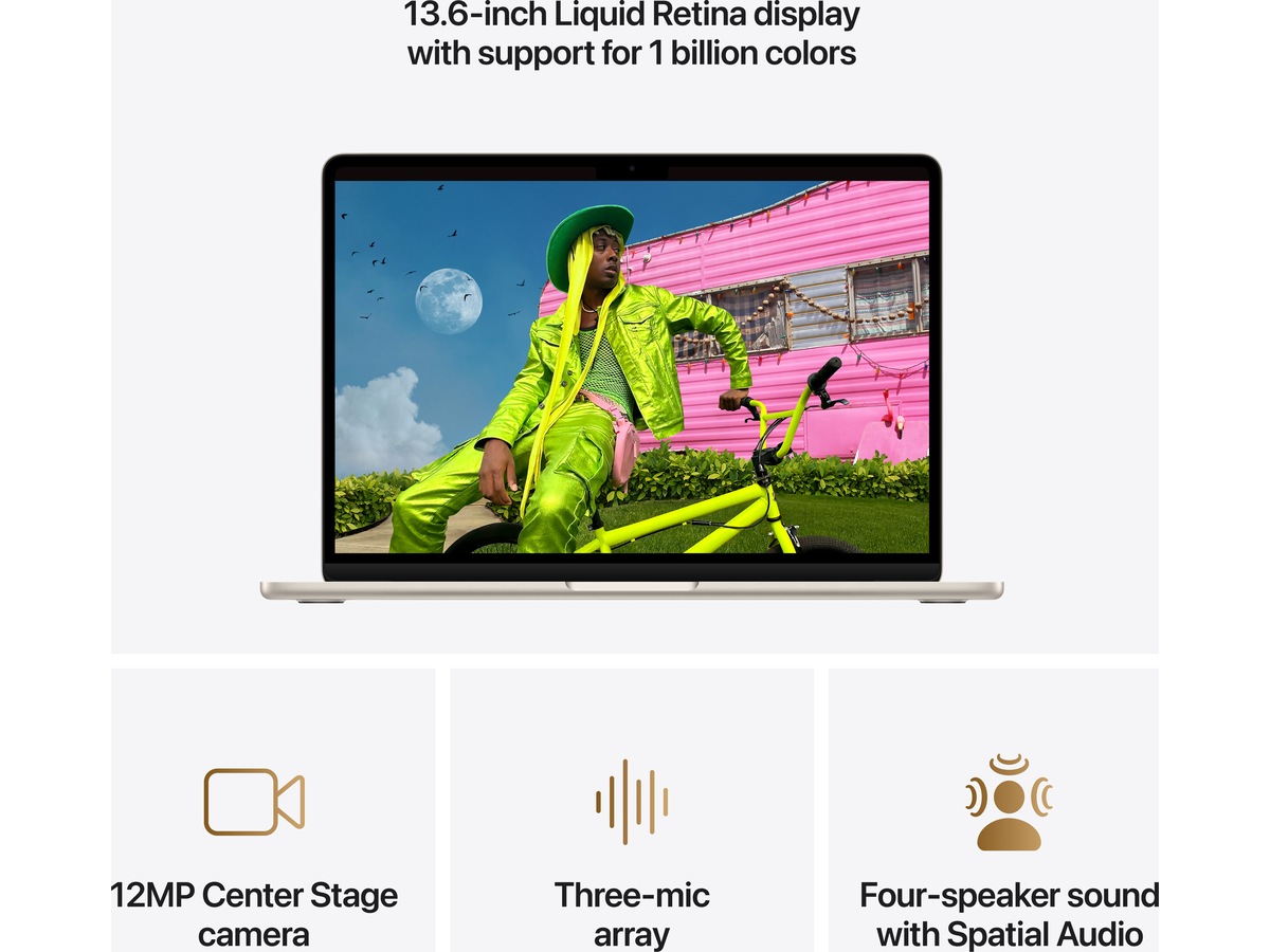 MacBook Air 13" M5 (2026) 1TB (stjerneskinn) PC - Bærbar / laptop