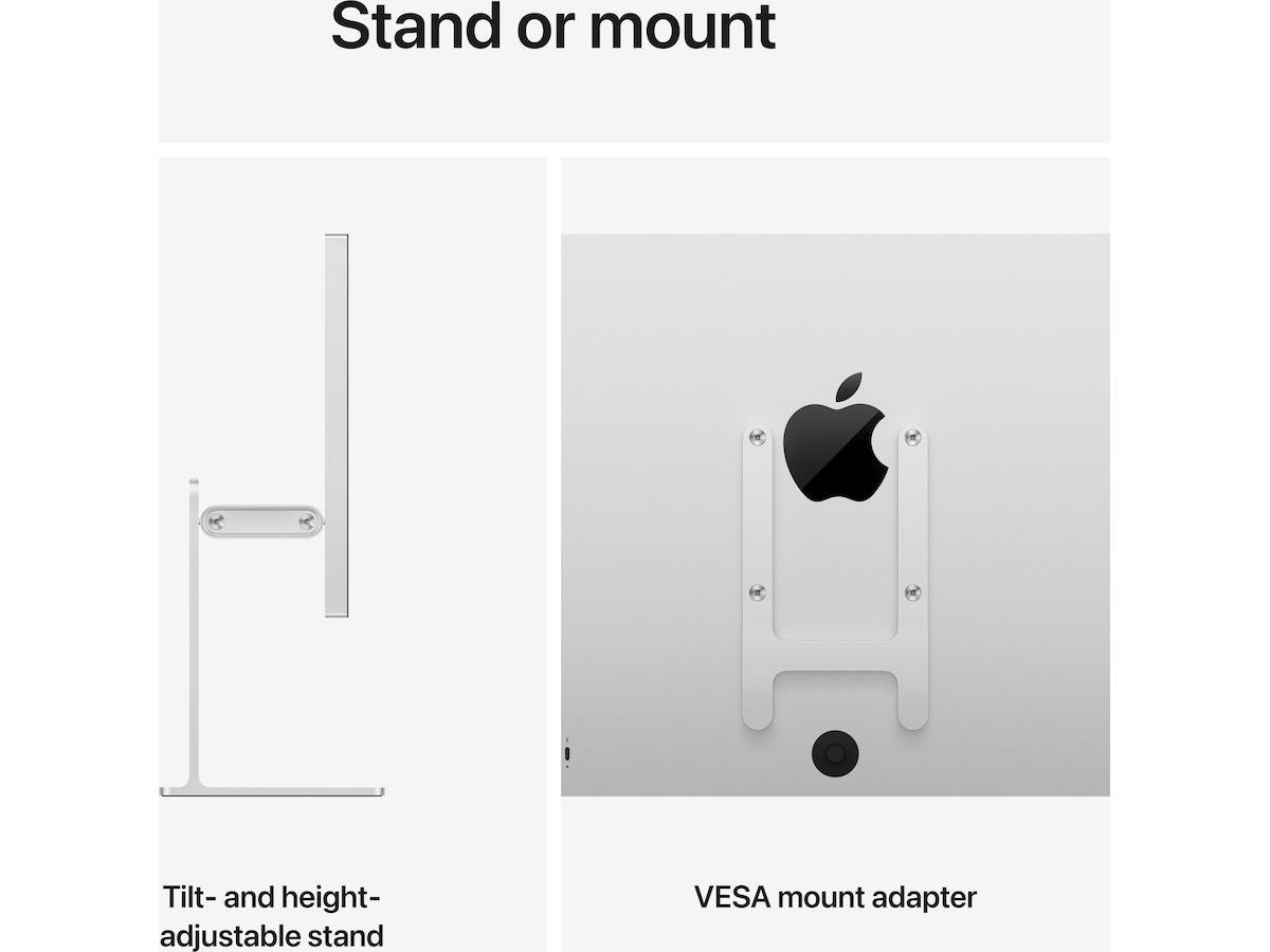 Apple Studio Display XDR (2026) Standard Glass - stativ med vinkel- og høydejustering Skjermer