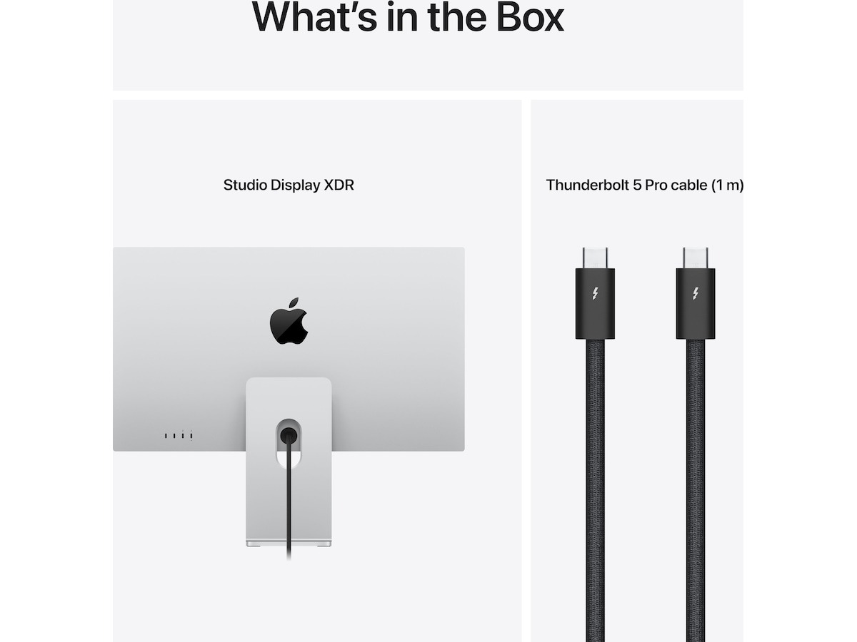 Apple Studio Display XDR (2026) Standard Glass - stativ med vinkel- og høydejustering Skjermer