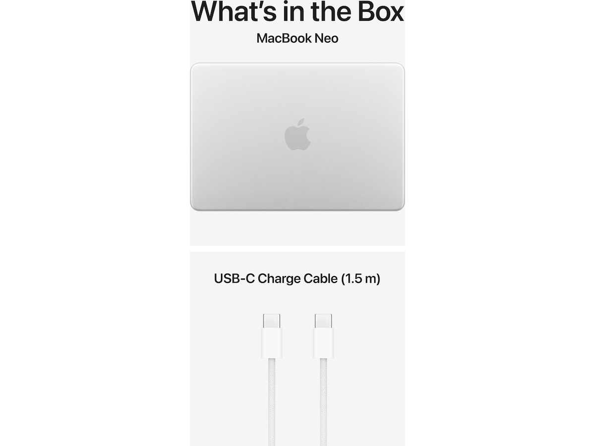 MacBook Neo 13" A18 Pro (2026) 512GB (sølv) PC - Bærbar / laptop