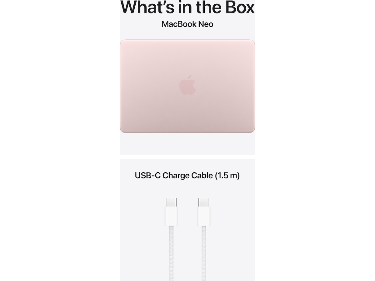 MacBook Neo 13" A18 Pro (2026) 512GB (svak rosa) PC - Bærbar / laptop