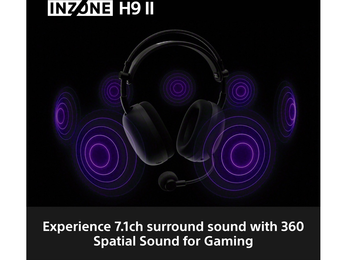 Sony INZONE H9 II Trådløst støydempende hodesett (svart) -B-Grade Demo headset