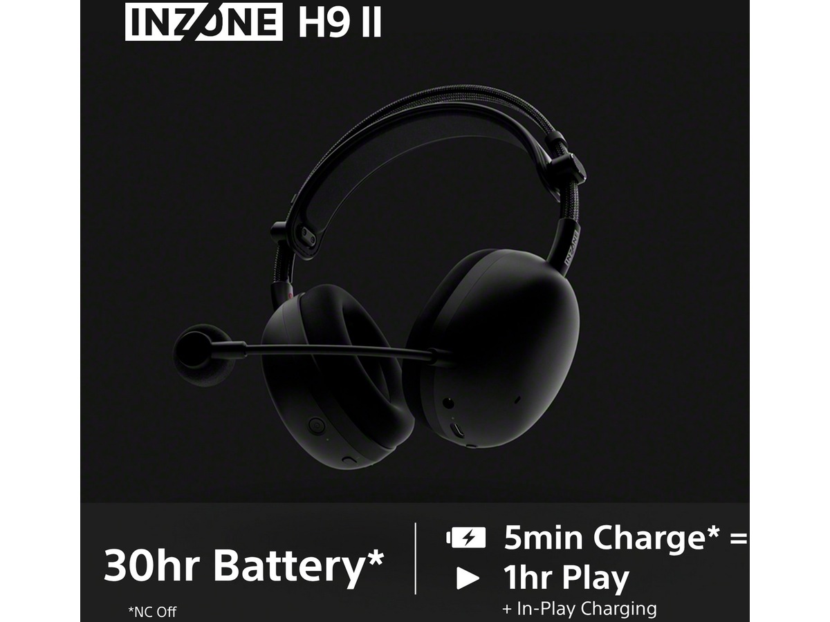 Sony INZONE H9 II Trådløst støydempende hodesett (svart) -B-Grade Demo headset