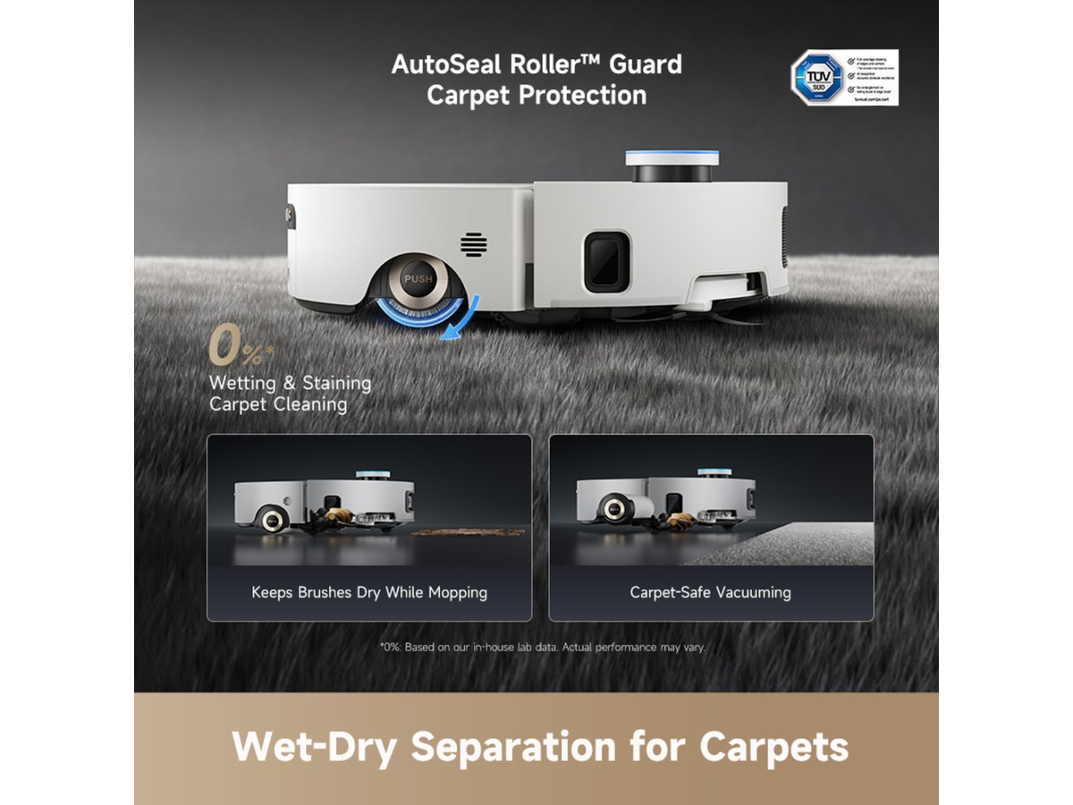 Dreame Aqua10 Ultra Roller Robotstøvsuger (hvit) -B-Grade Demo hjem & fritid