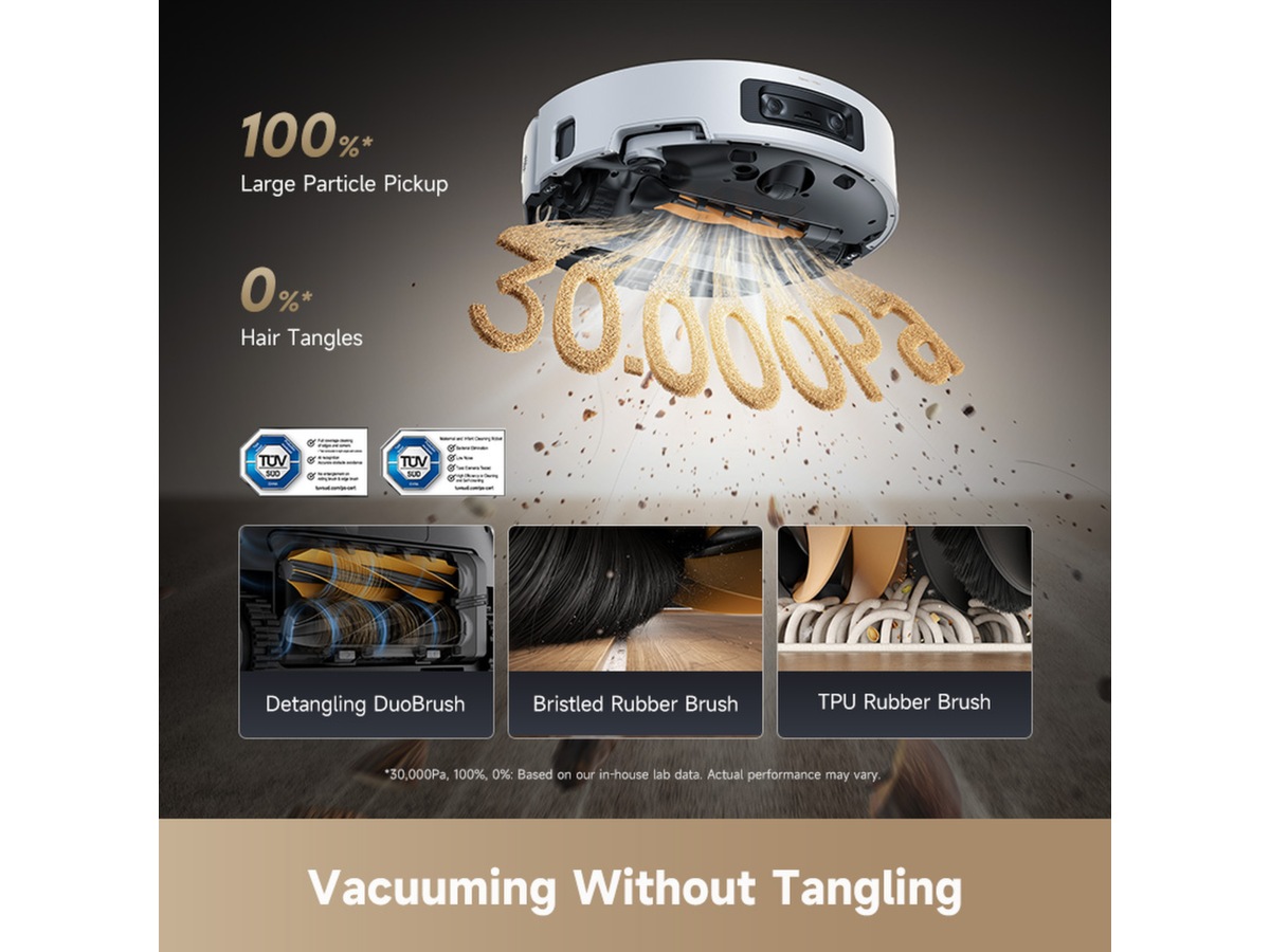 Dreame Aqua10 Ultra Roller Robotstøvsuger (hvit) -B-Grade Demo hjem & fritid