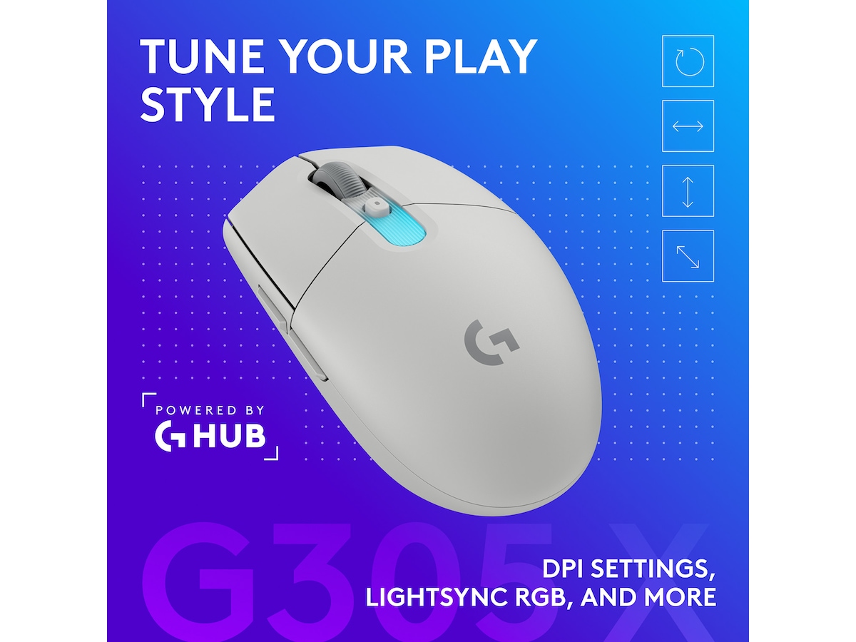 Logitech G305 X SUPERLIGHT trådløs gamingmus Gamingmus