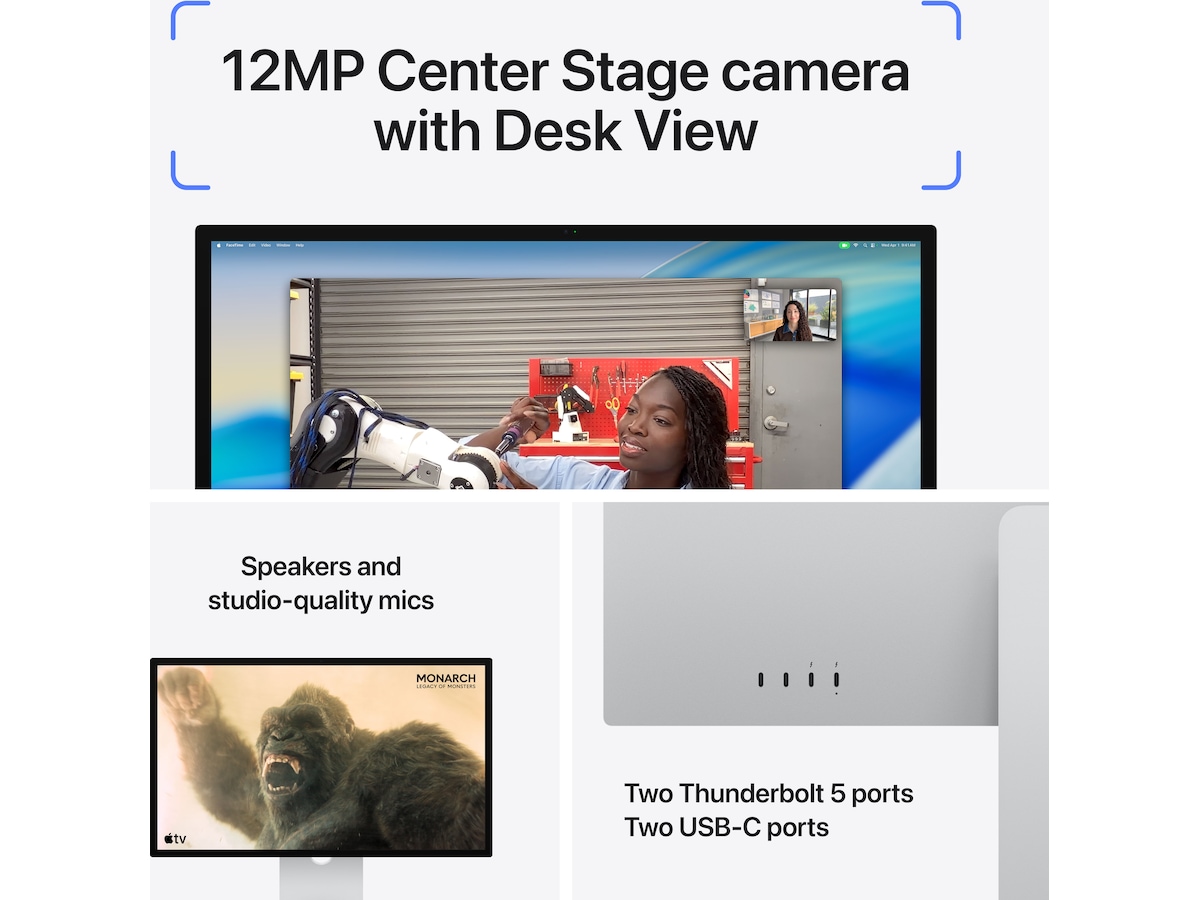 Apple Studio Display (2026) Standard glass - stativ med vinkeljustering -B-Grade Demo skjermer