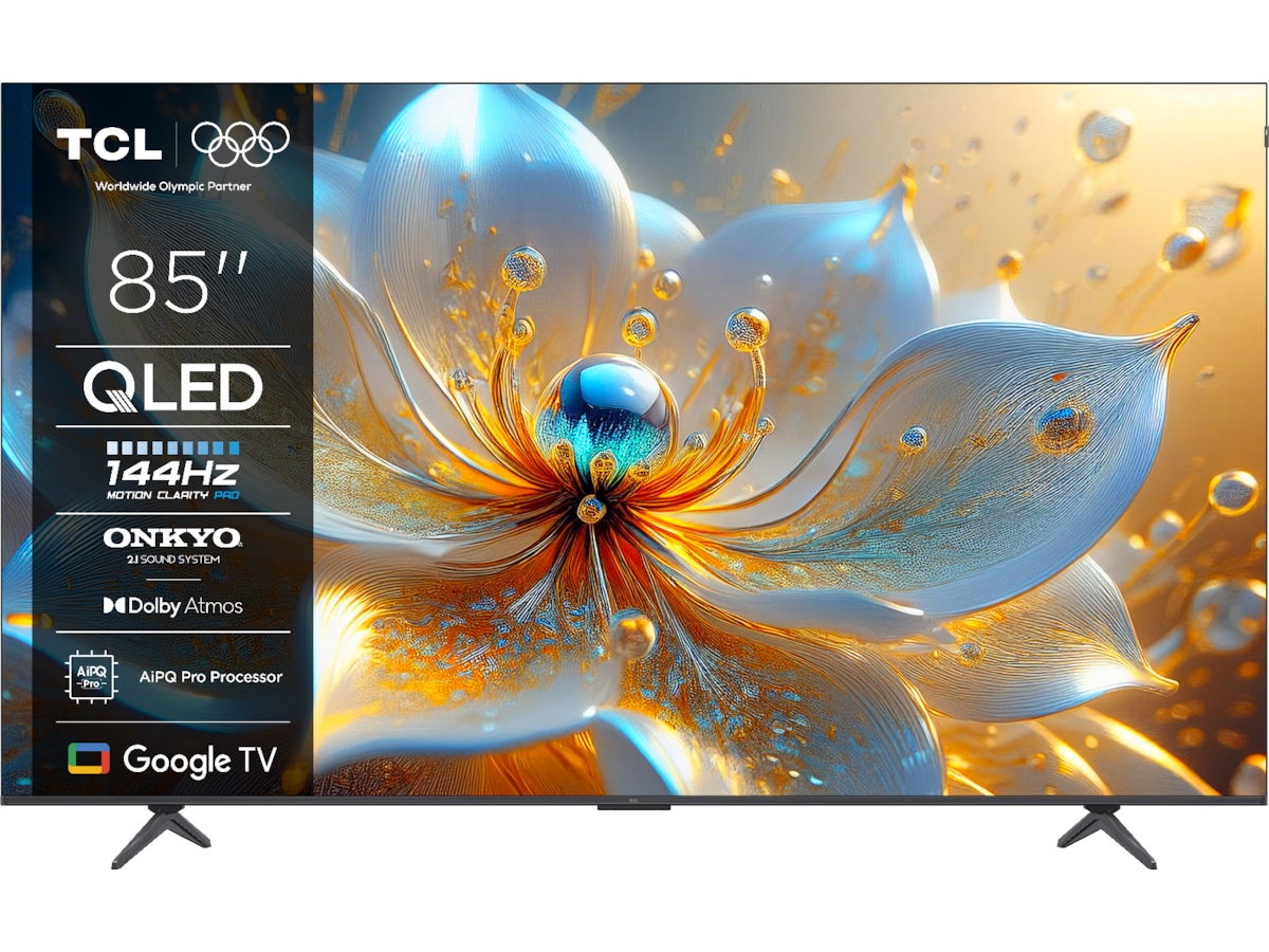TCL 85" T8C 4K QLED Google TV (2025) Over 80 tommer TV
