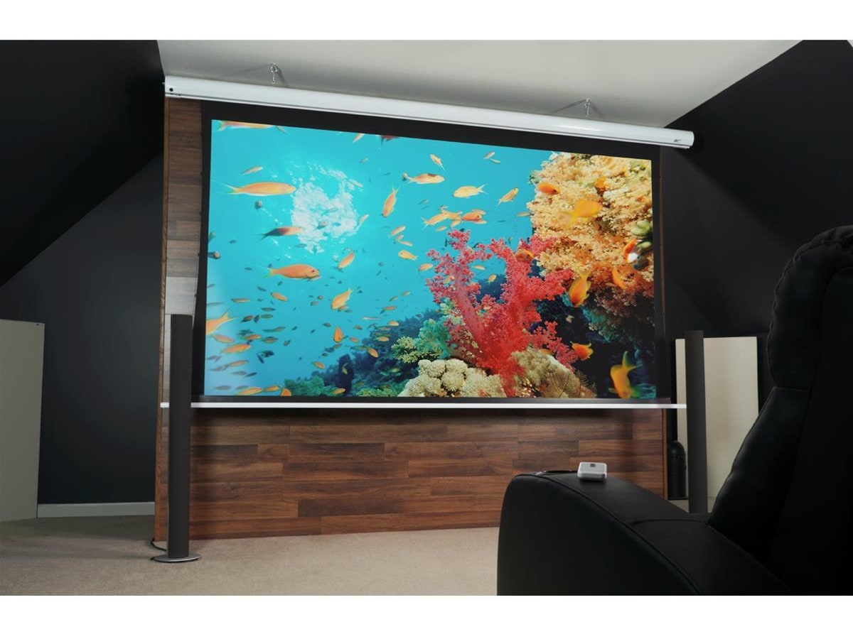 Elite Screens 110" 4K Elektrisk lerret Projektorlerret