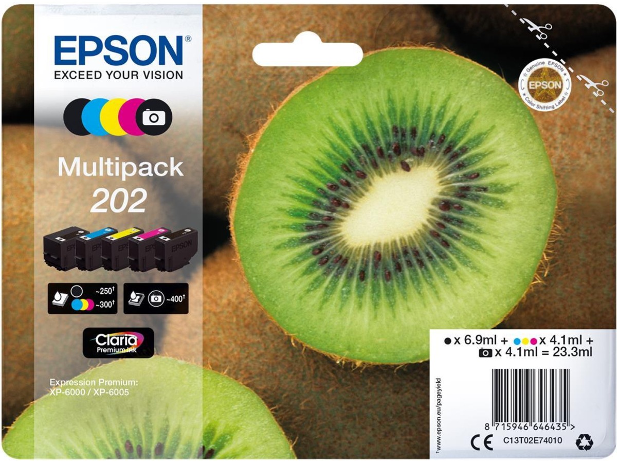 Epson 202 Multipack (5clr) Blekkpatroner