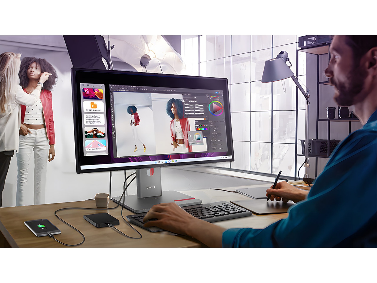 Lenovo 34" skjerm ThinkVision P34WD-40 Skjermer