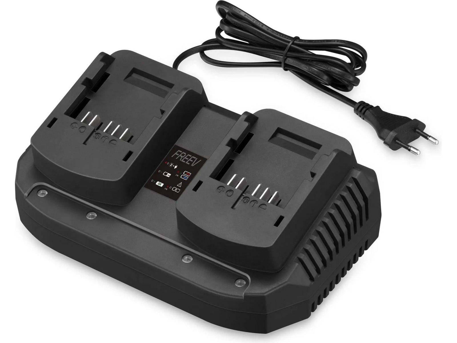 Freev 20V-system dobbel batterilader Tilbehør til snøfresere