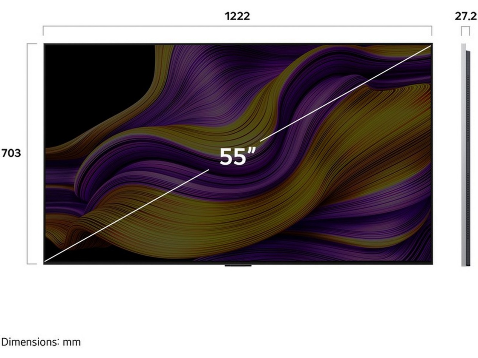 LG 55" G5 AI 4K OLED Smart-TV (2025) 50 - 59 tommer TV