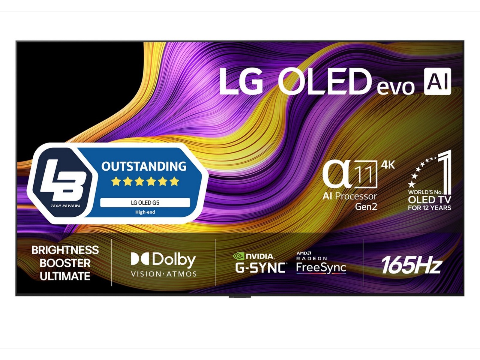 LG 65" G5 AI 4K OLED Smart-TV (2025) 60 - 69 tommer TV