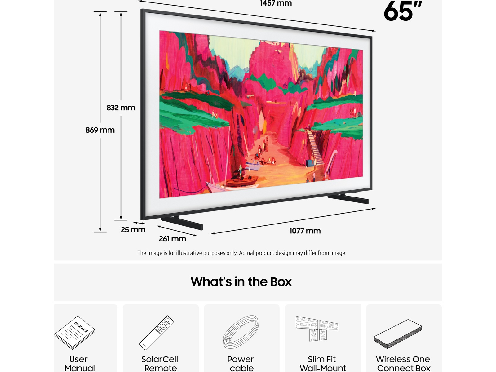 Samsung 65" The Frame Pro LS03FW Neo QLED 4K Smart TV (2025) 60 - 69 tommer TV