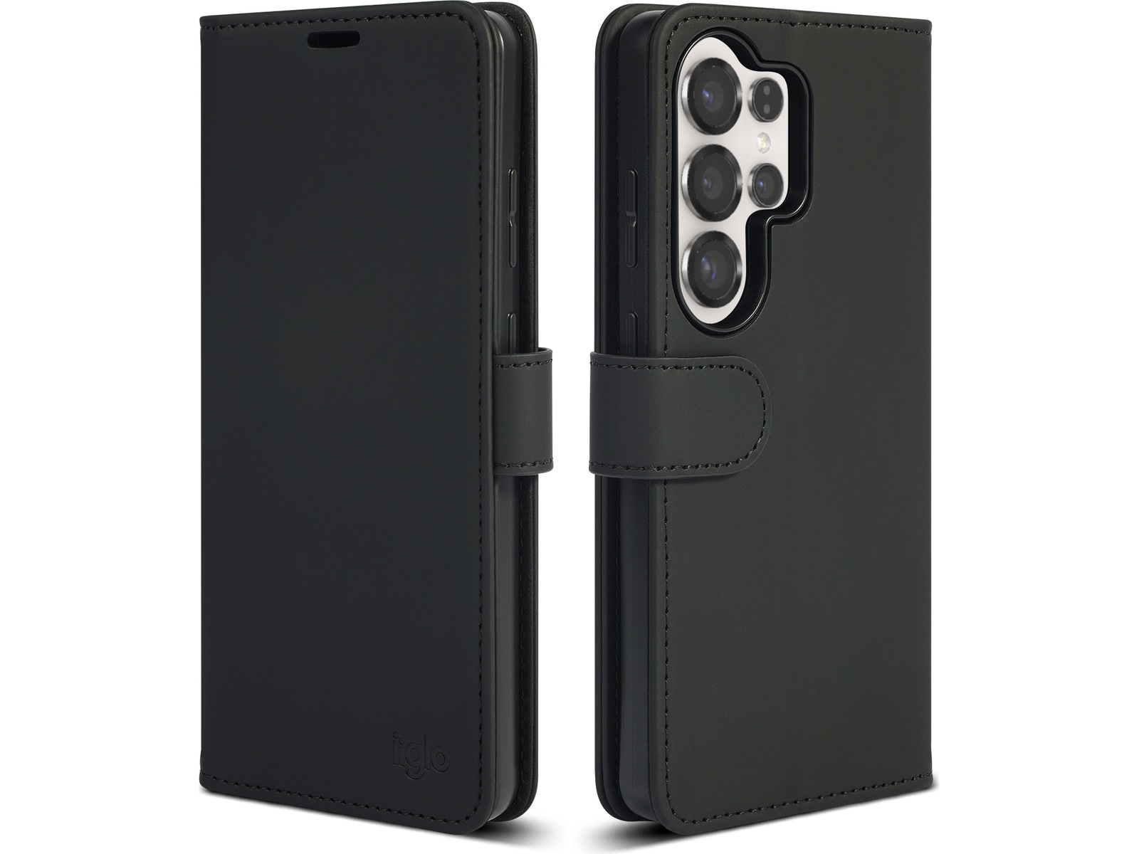 iiglo Galaxy S26 Ultra Lommebokdeksel (sort) Deksel til mobiltelefon