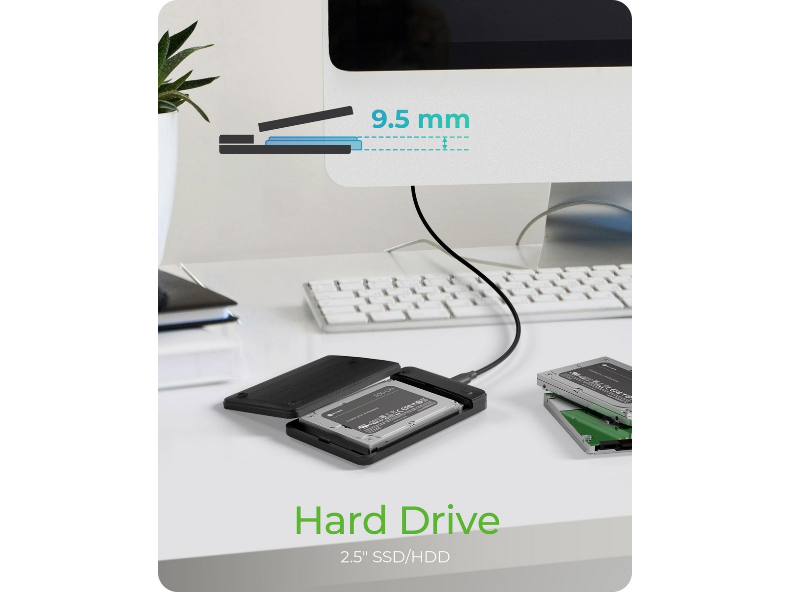 Icy Box 2,5" SATA HDD/SSD kabinett Eksterne kabinetter