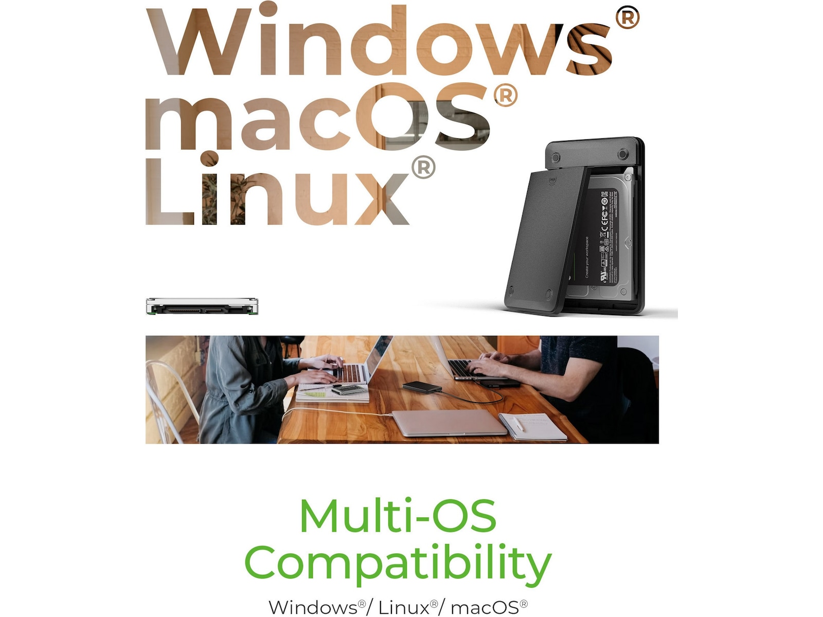 Icy Box 2,5" SATA HDD/SSD kabinett Eksterne kabinetter