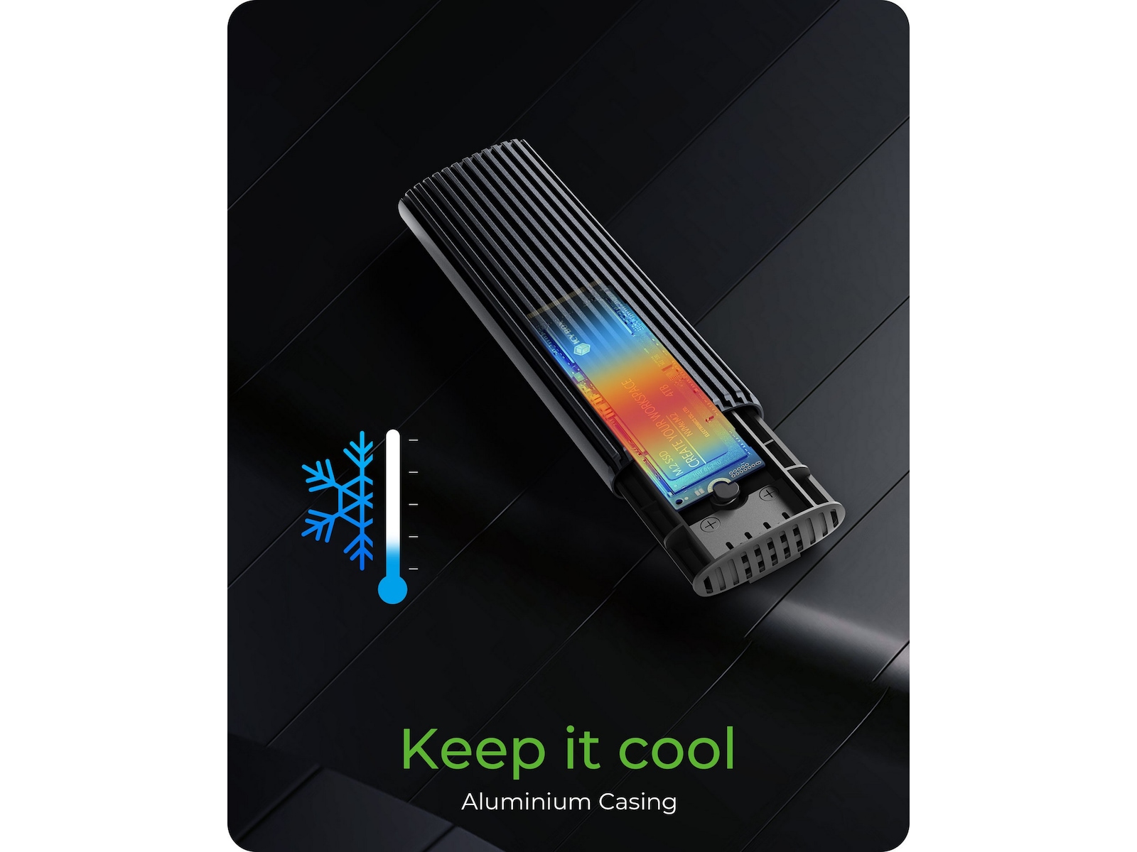 Icy Box M.2 NVMe & SATA M.2 SSD kabinett Eksterne kabinetter