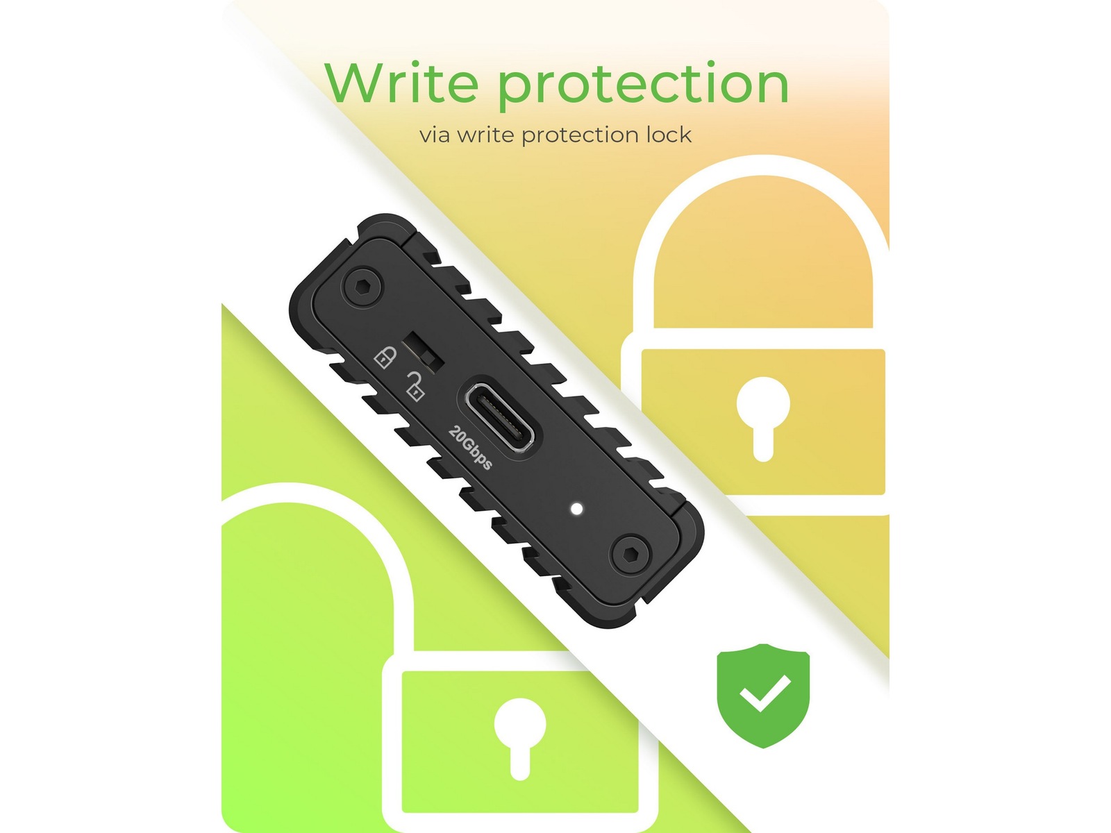 Icy Box M.2 NVMe SSD kabinett Eksterne kabinetter