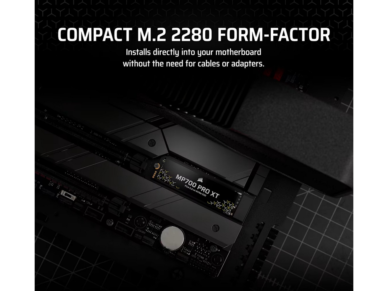 Corsair MP700 Pro XT NVMe M.2 SSD 2TB SSD M.2