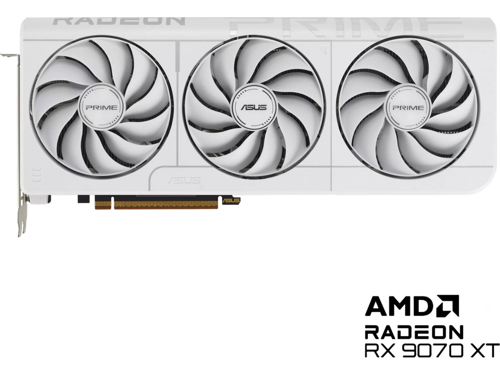 Asus Prime Radeon RX 9070 XT OC (hvit) Skjermkort