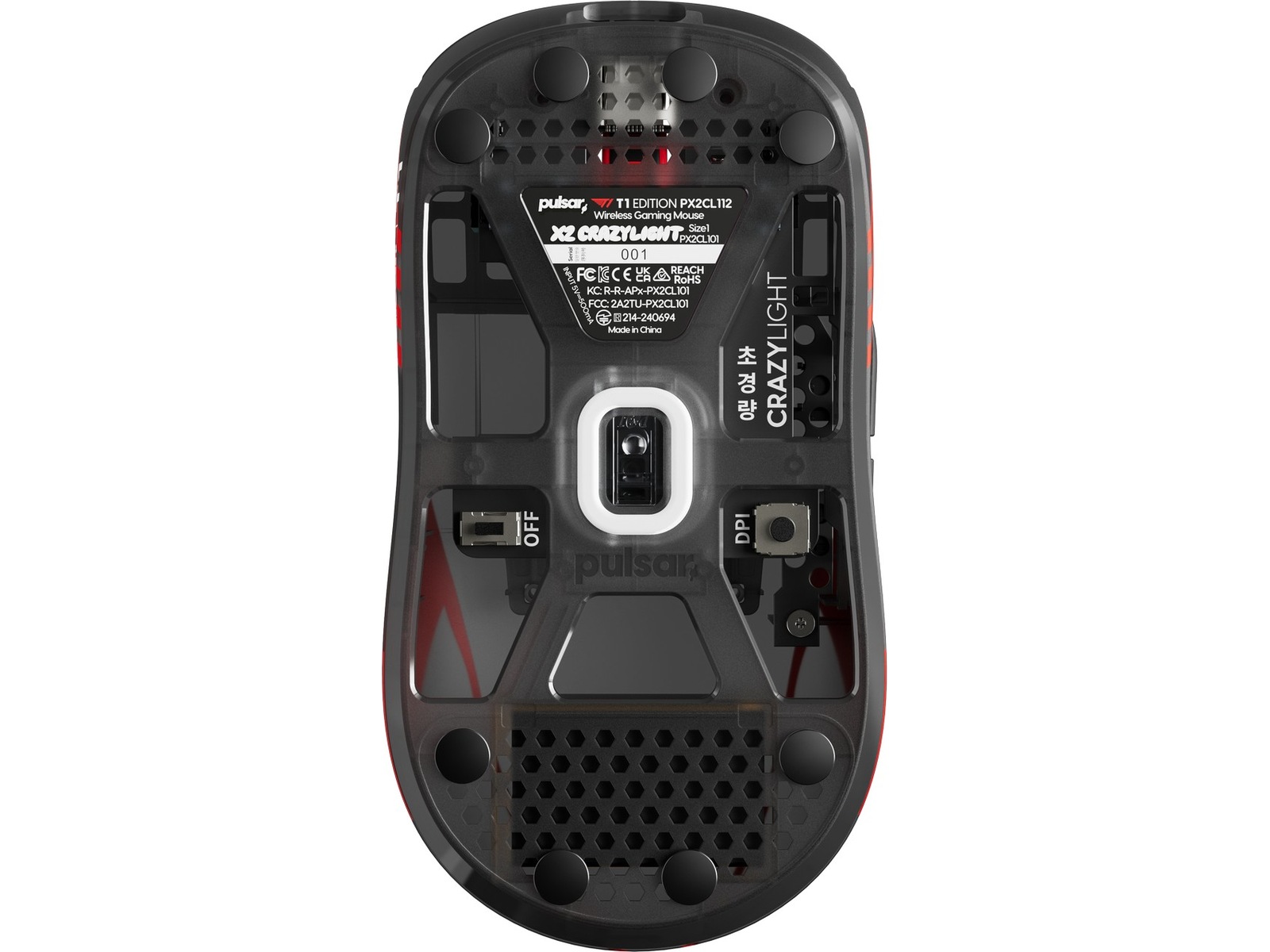 Pulsar X2 CRAZYLIGHT Mini Trådløs Gamingmus T1 Edition (sort) Gaming Mus