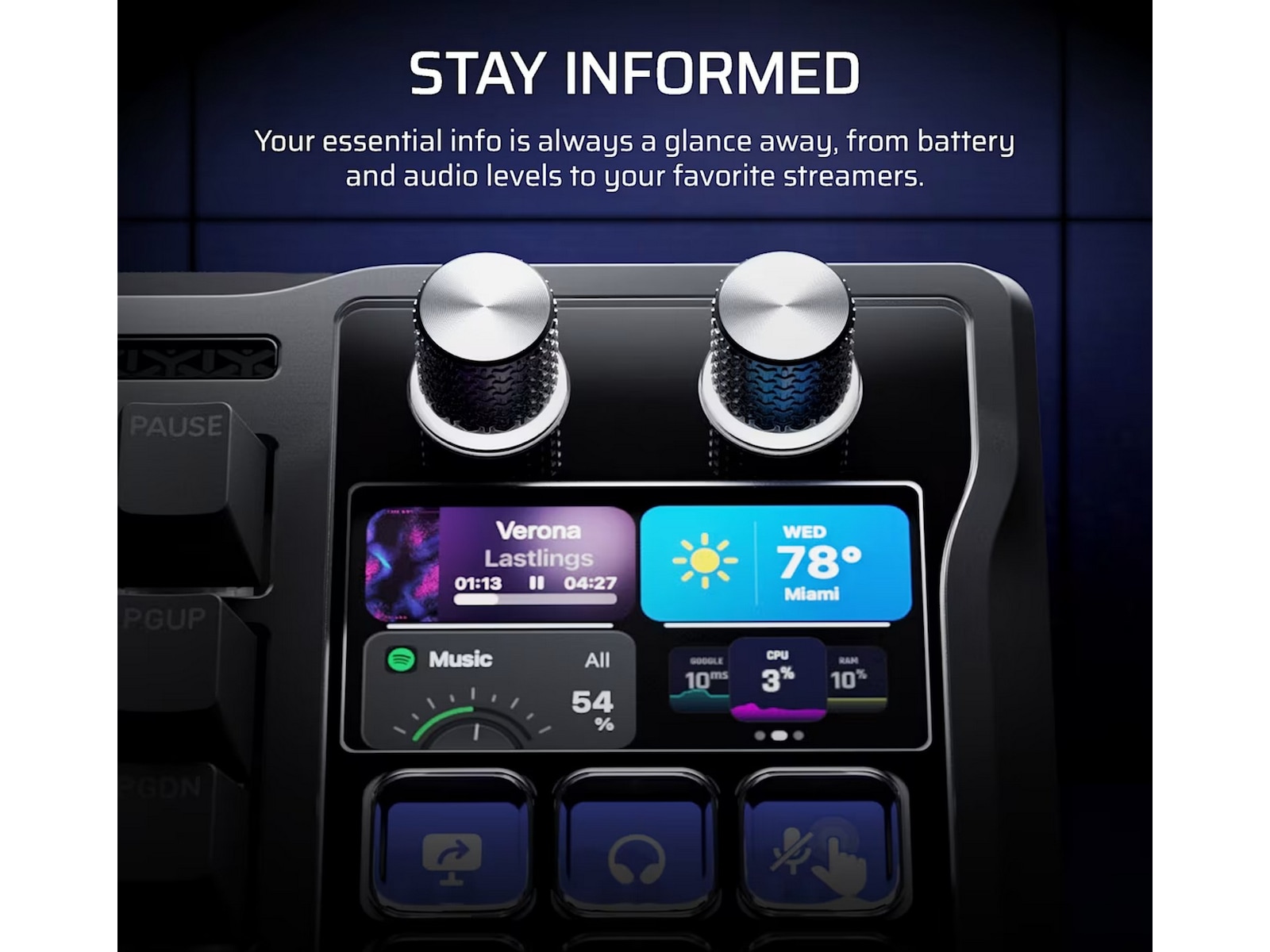 Corsair Galleon 100 SD RGB Stream Deck-integrert Gamingtastatur Gamingtastatur