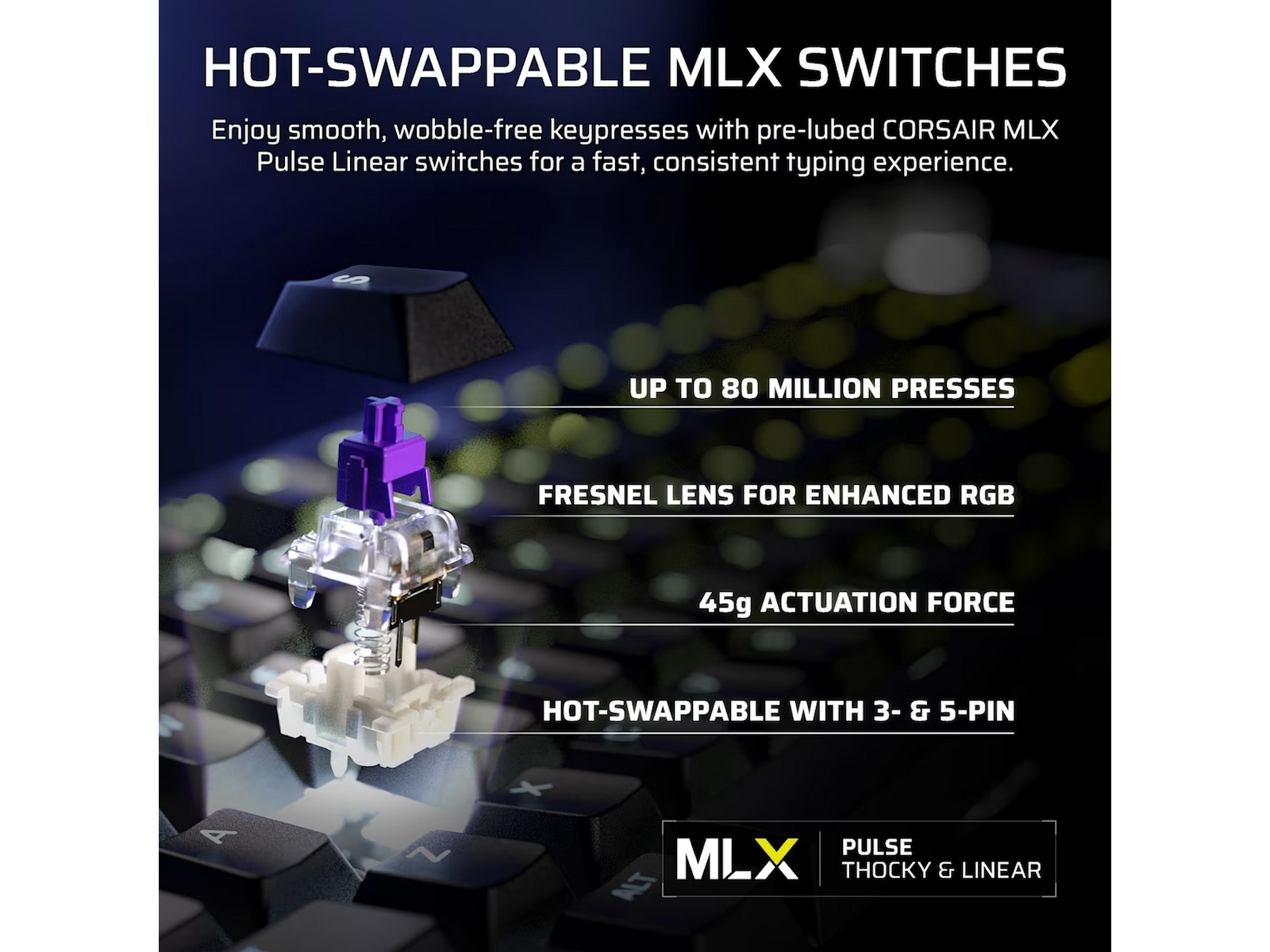 Corsair Galleon 100 SD RGB Stream Deck-integrert Gamingtastatur Gamingtastatur