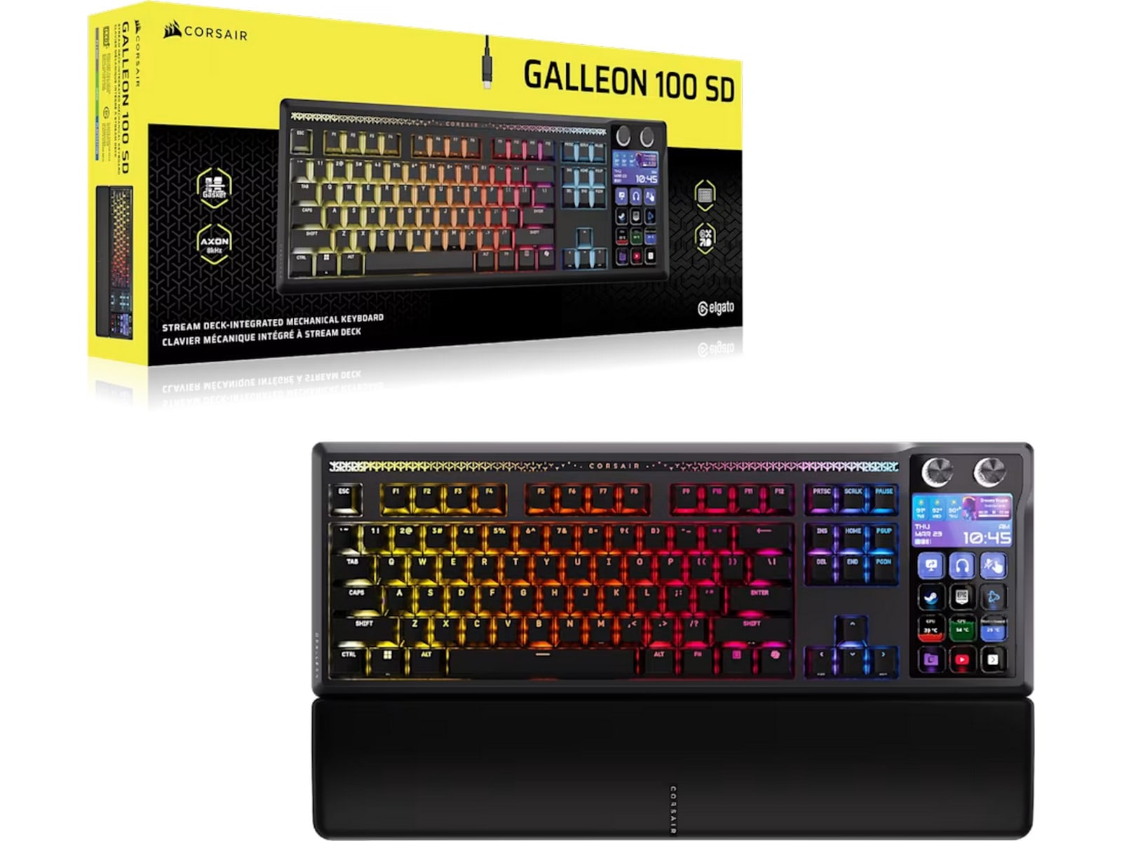 Corsair Galleon 100 SD RGB Stream Deck-integrert Gamingtastatur Gamingtastatur