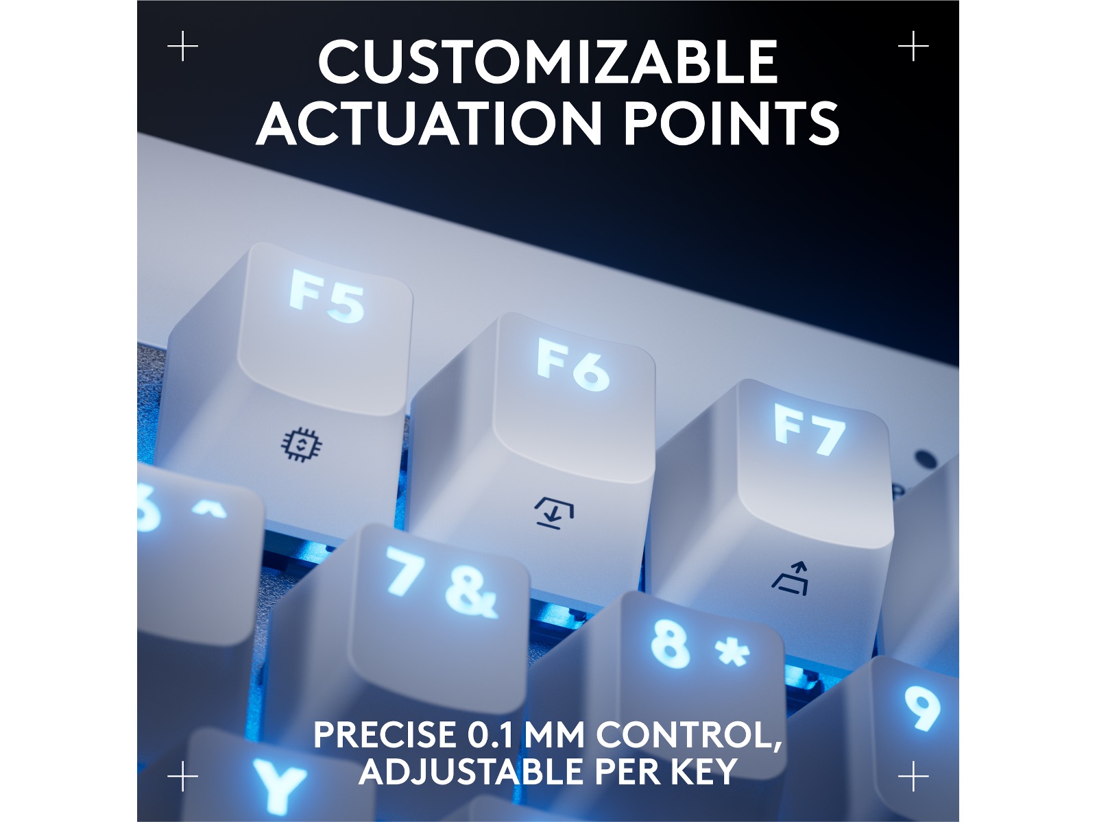 Logitech G Pro X TKL Rapid gamingtastatur (hvit) Gamingtastatur