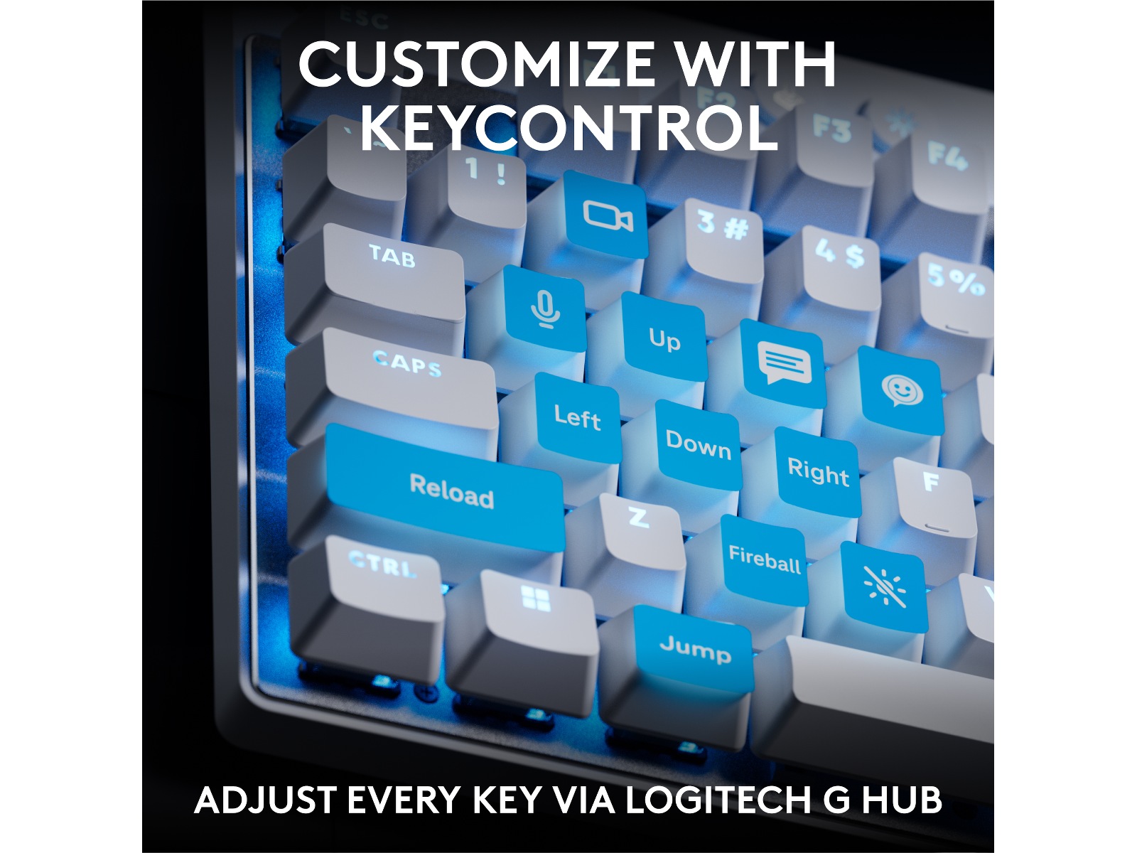 Logitech G Pro X TKL Rapid gamingtastatur (hvit) Gamingtastatur