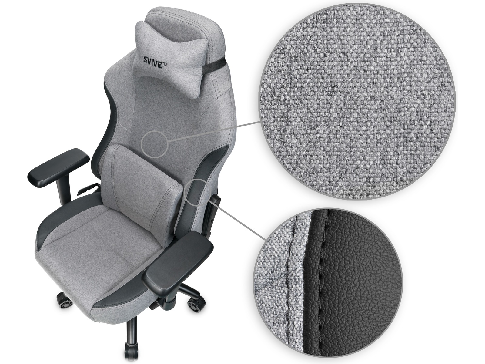 Svive Gemini Gamingstol (mørk grå) Gamingstoler