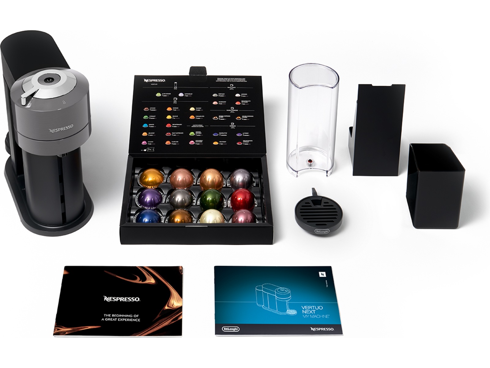 NESPRESSO Vertuo Next fra DeLonghi® Kapselmaskin (grå) Kapselmaskiner