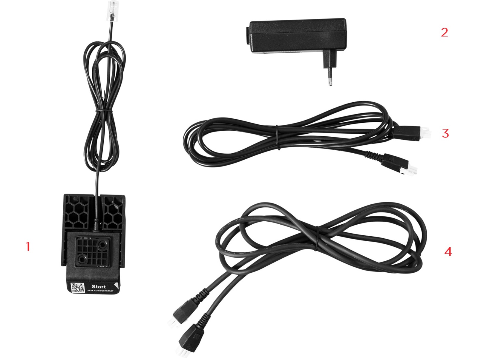Kenson elektrisk understell - hvit Understell/bordben