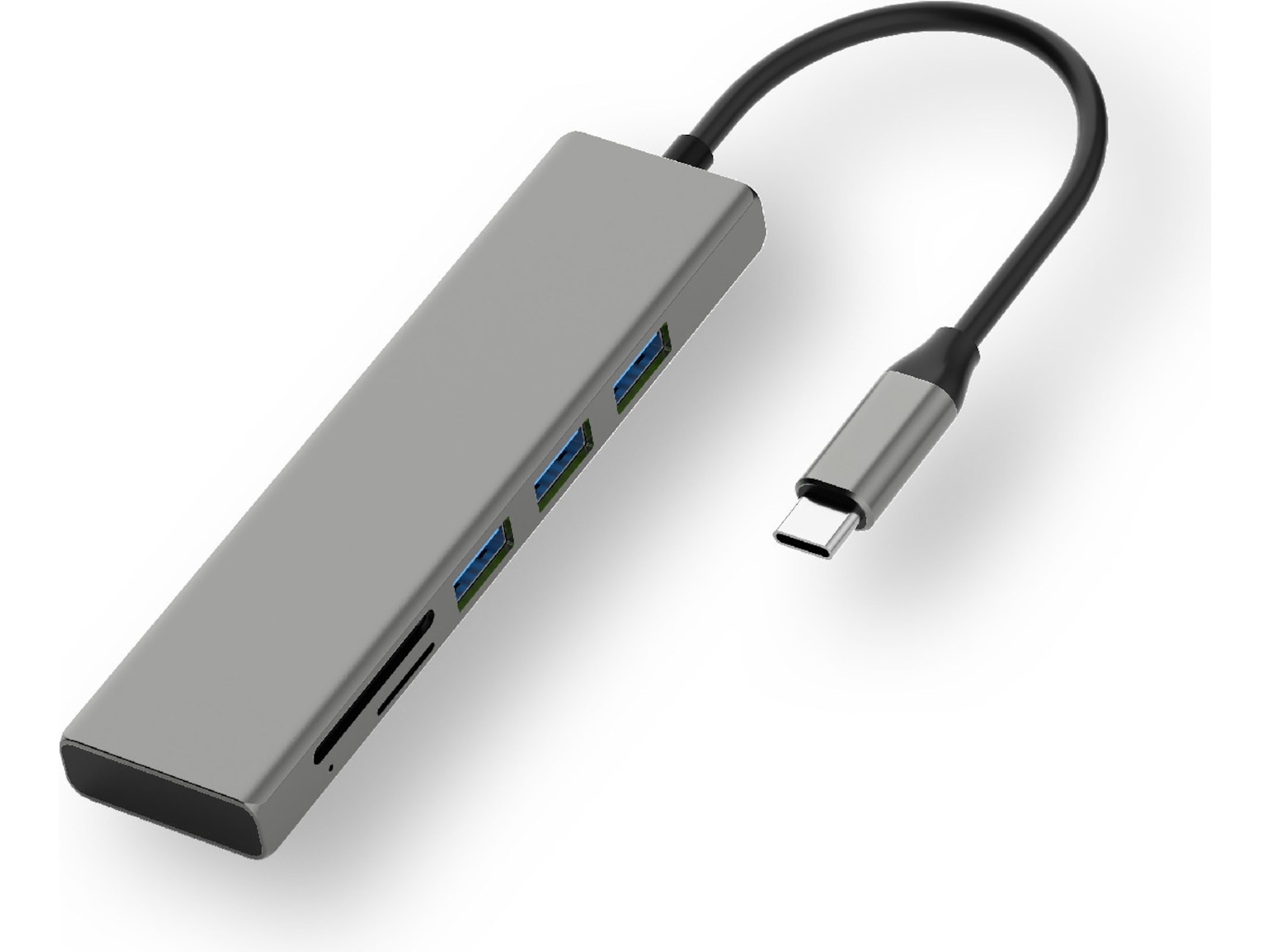 Andersson USB-C Hub (grå) Dockingstasjon & USB-HUB