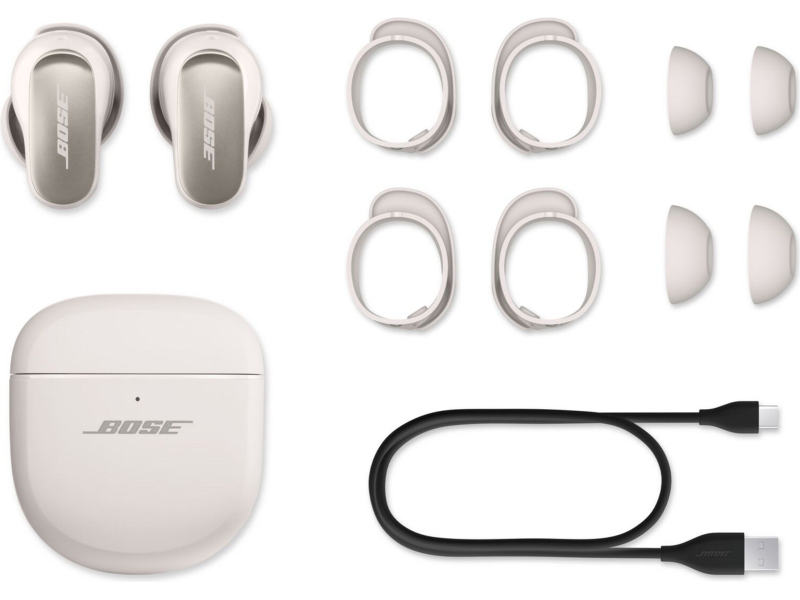 Bose QuietComfort Ultra Earbuds trådløse hodetelefoner, In-Ear (hvit) Ørepropper