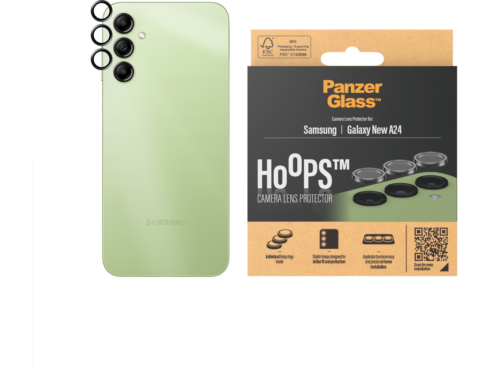 PanzerGlass Galaxy A25 Hoops Linsebeskytter Skjermbeskyttelse