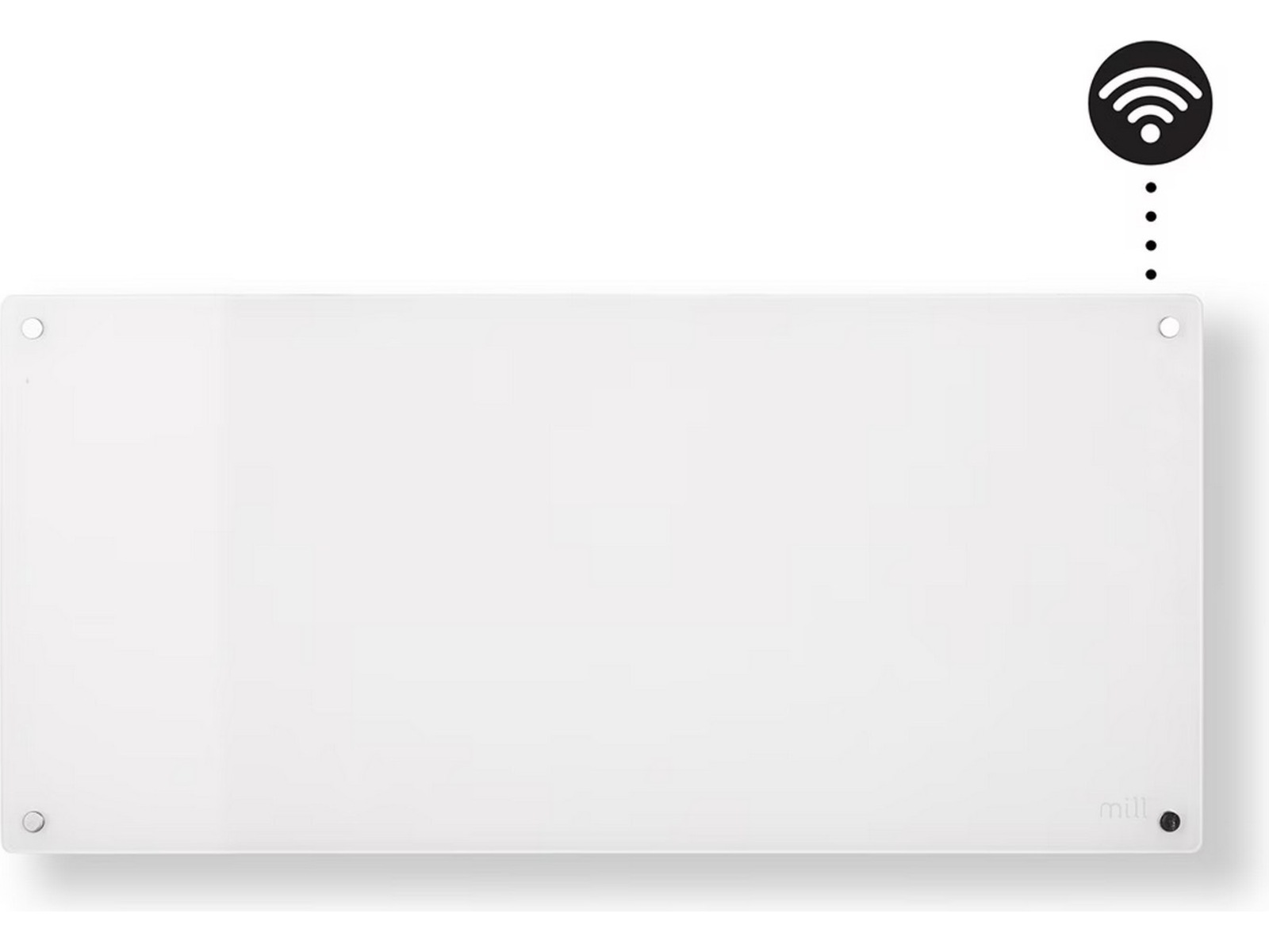 Mill Glass WiFi Gen 3 Panelovn 1000W (hvit) 2-pakning Panelovner