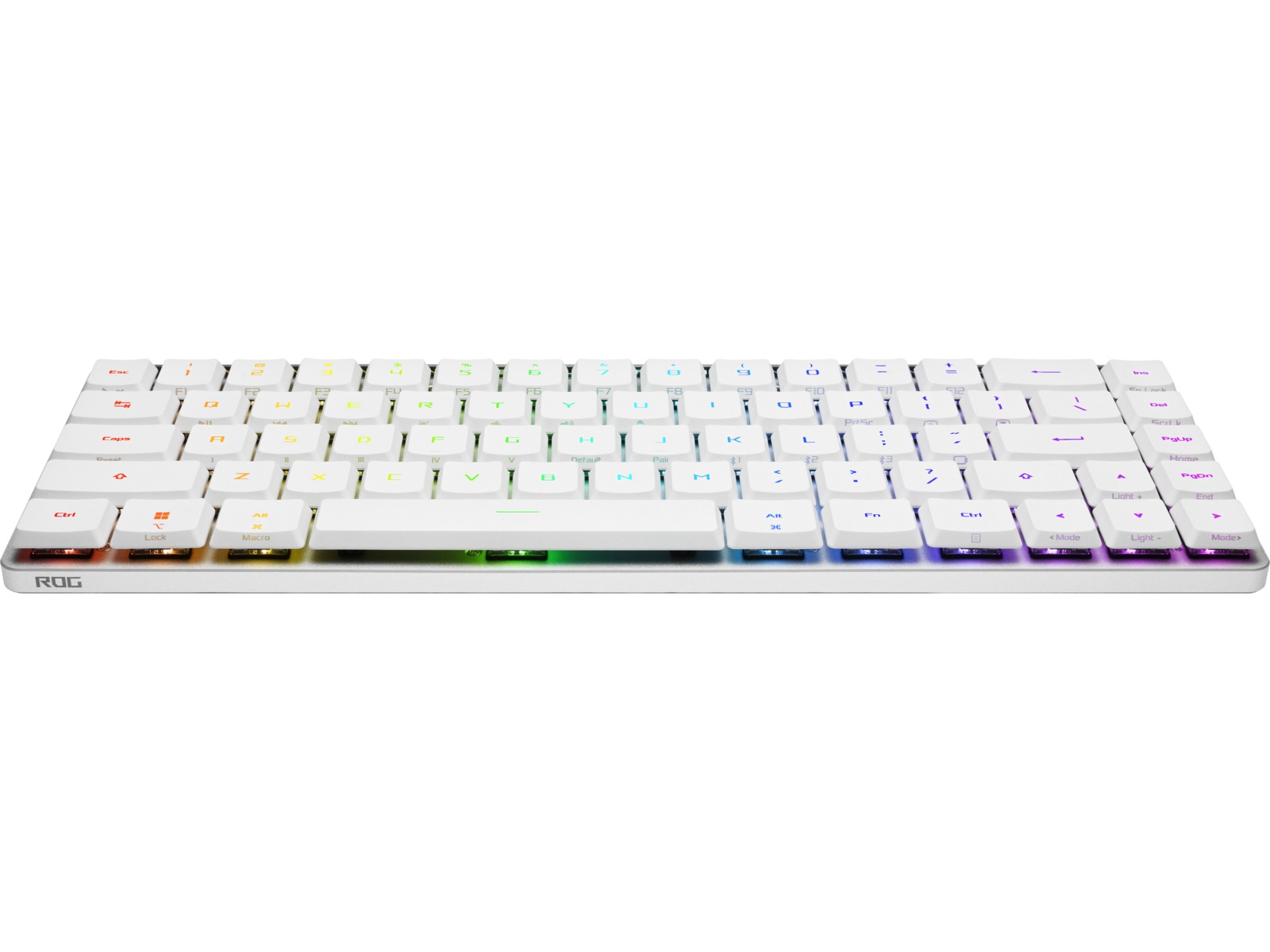 ASUS ROG Falchion RX Low Profile Optical trådløst gamingtastatur (hvit) Gamingtastatur