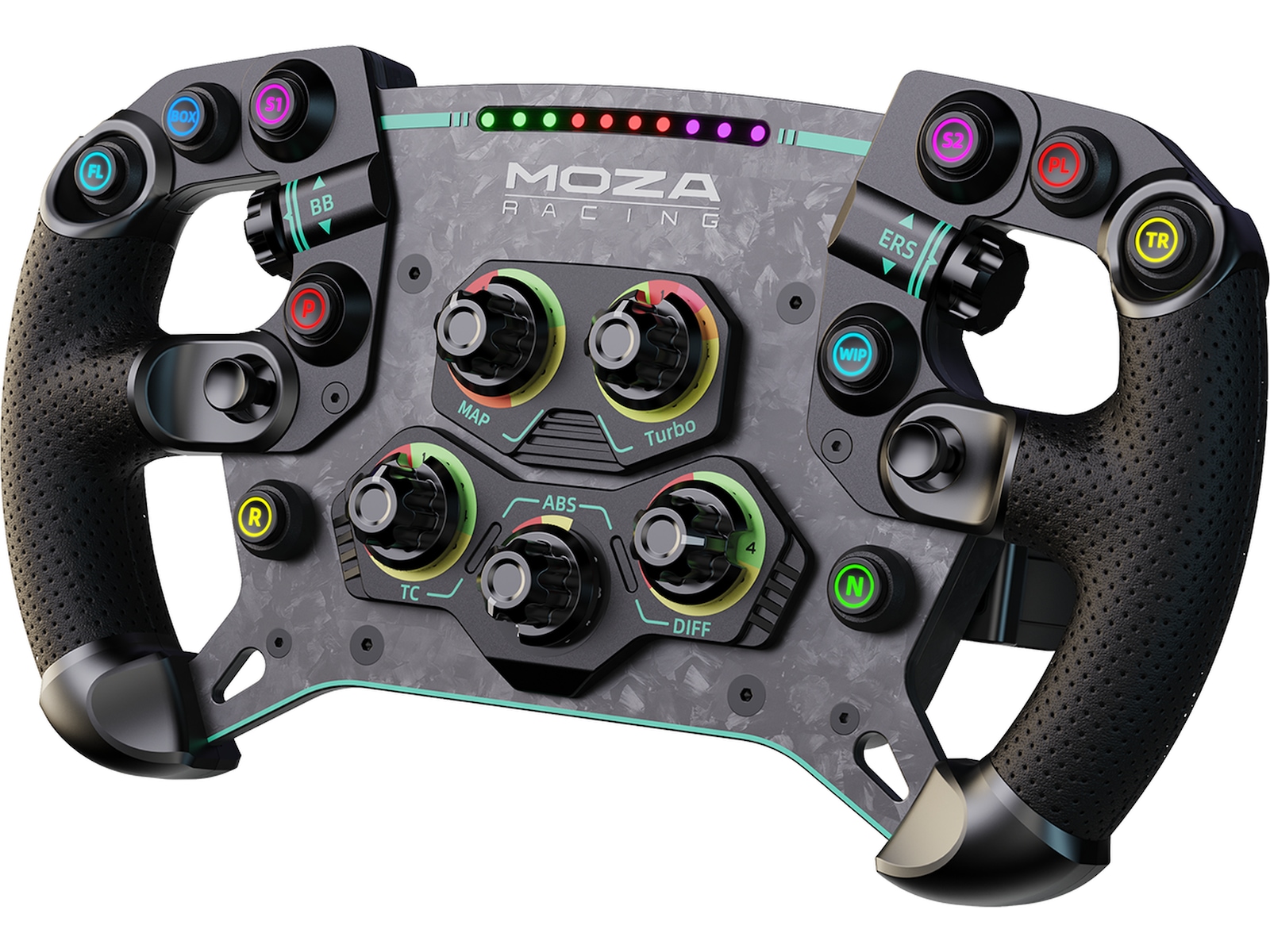 Moza Racing GS V2P Microfiber Leather GT Ratt 30cm Ratt & pedaler