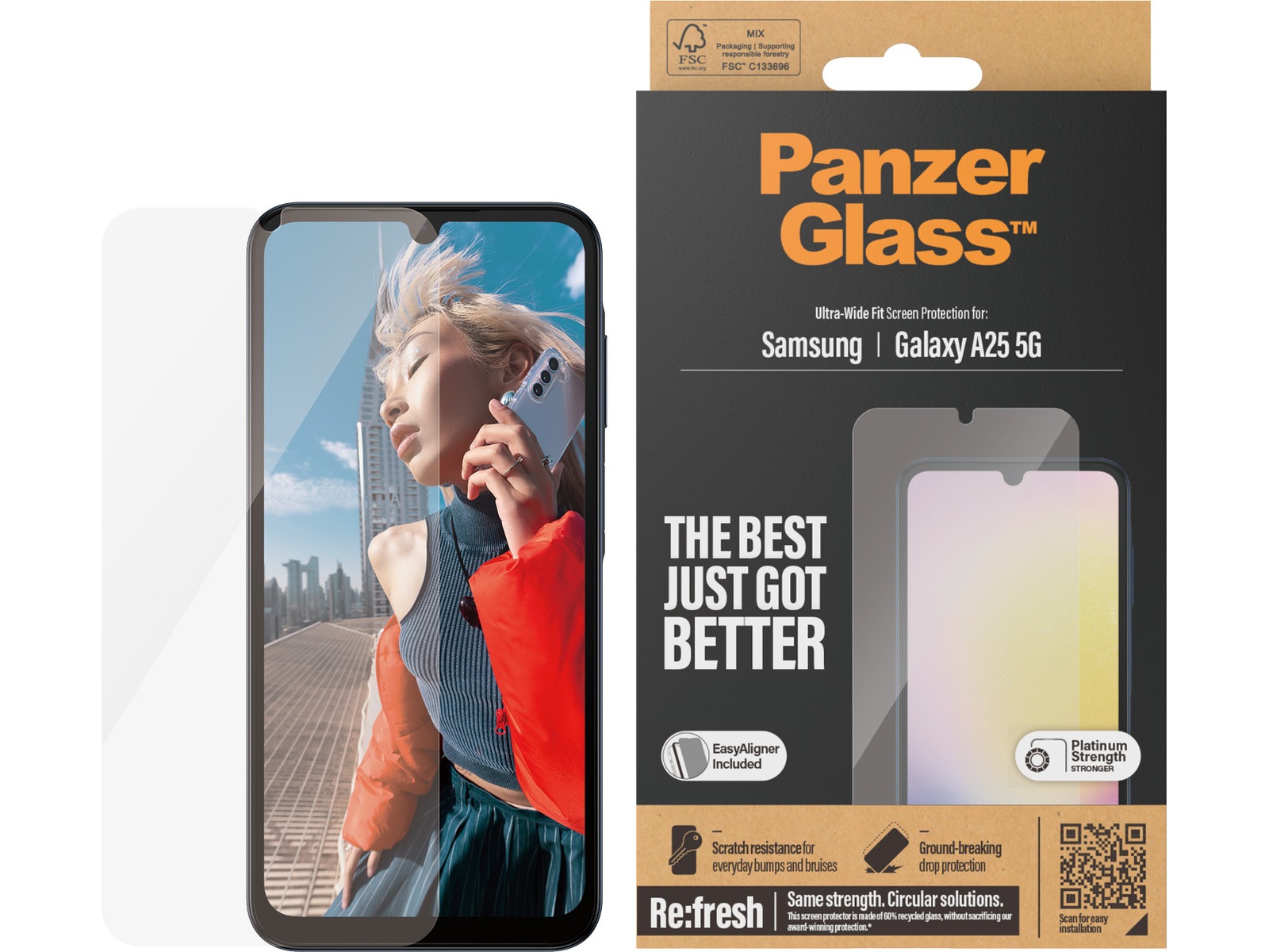 PanzerGlass Galaxy A25 5G Skjermbeskytter Skjermbeskyttelse
